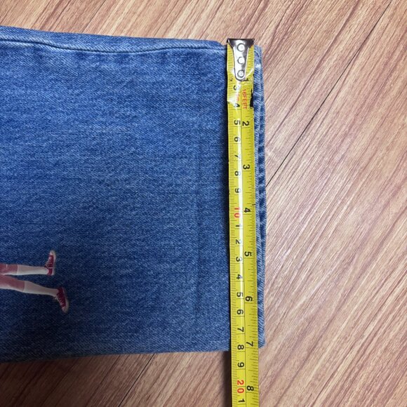 Levi’s x Stranger Things Dad Jeans 24 Joe Stoned Blue Medium Wash 100% Cotton - Picture 12 of 13